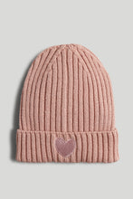 Load image into Gallery viewer, Mothercare Pink Ribbed Beanie Hat
