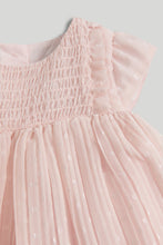 Load image into Gallery viewer, Mothercare Pink Pleated Dress and Knickers Outfit

