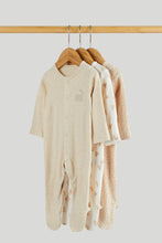 Load image into Gallery viewer, Mothercare 3 Pack Alpaca Sleepsuits
