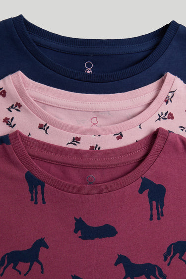 Mothercare 3 Pack Riding Club T-Shirt