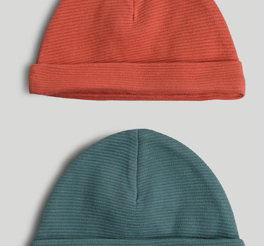 Mothercare 2 Pack Ribbed Cotton Baby Hats