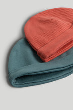 Load image into Gallery viewer, Mothercare 2 Pack Ribbed Cotton Baby Hats
