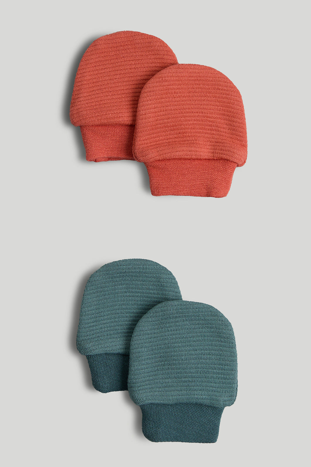 Mothercare 2 Pack Ribbed Baby Mitts