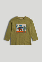 Load image into Gallery viewer, Mothercare Green Desert Long-Sleeved T-Shirt

