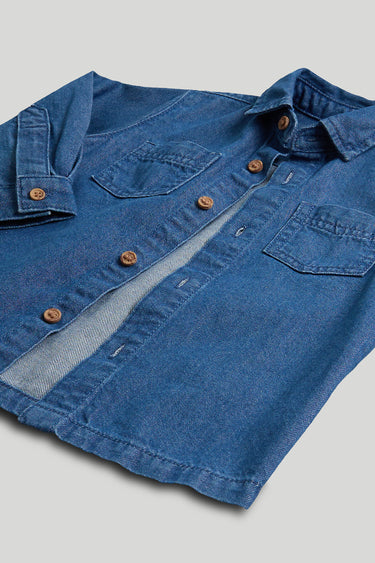 Mothercare Denim Shirt and T-Shirt Set