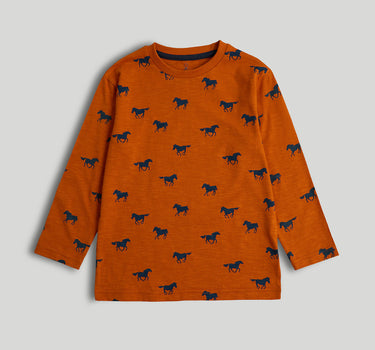 Mothercare 3 Pack Horse Long-Sleeved T-Shirt
