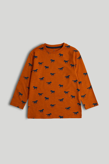 Mothercare 3 Pack Horse Long-Sleeved T-Shirt