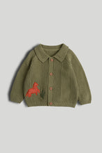 Load image into Gallery viewer, Mothercare Green Knitted Cardigan
