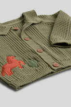 Load image into Gallery viewer, Mothercare Green Knitted Cardigan
