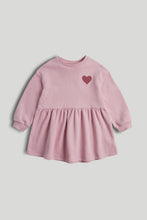 Load image into Gallery viewer, Mothercare Pink Sweatshirt Dress
