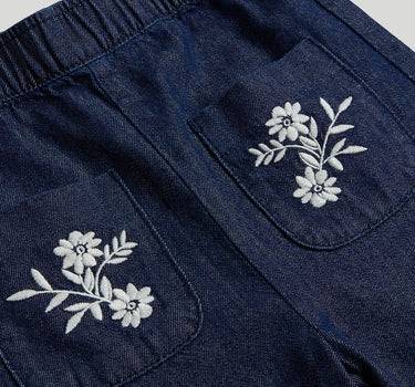 Mothercare Denim Embroidered Trousers