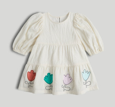 Mothercare Tan Tiered Dress