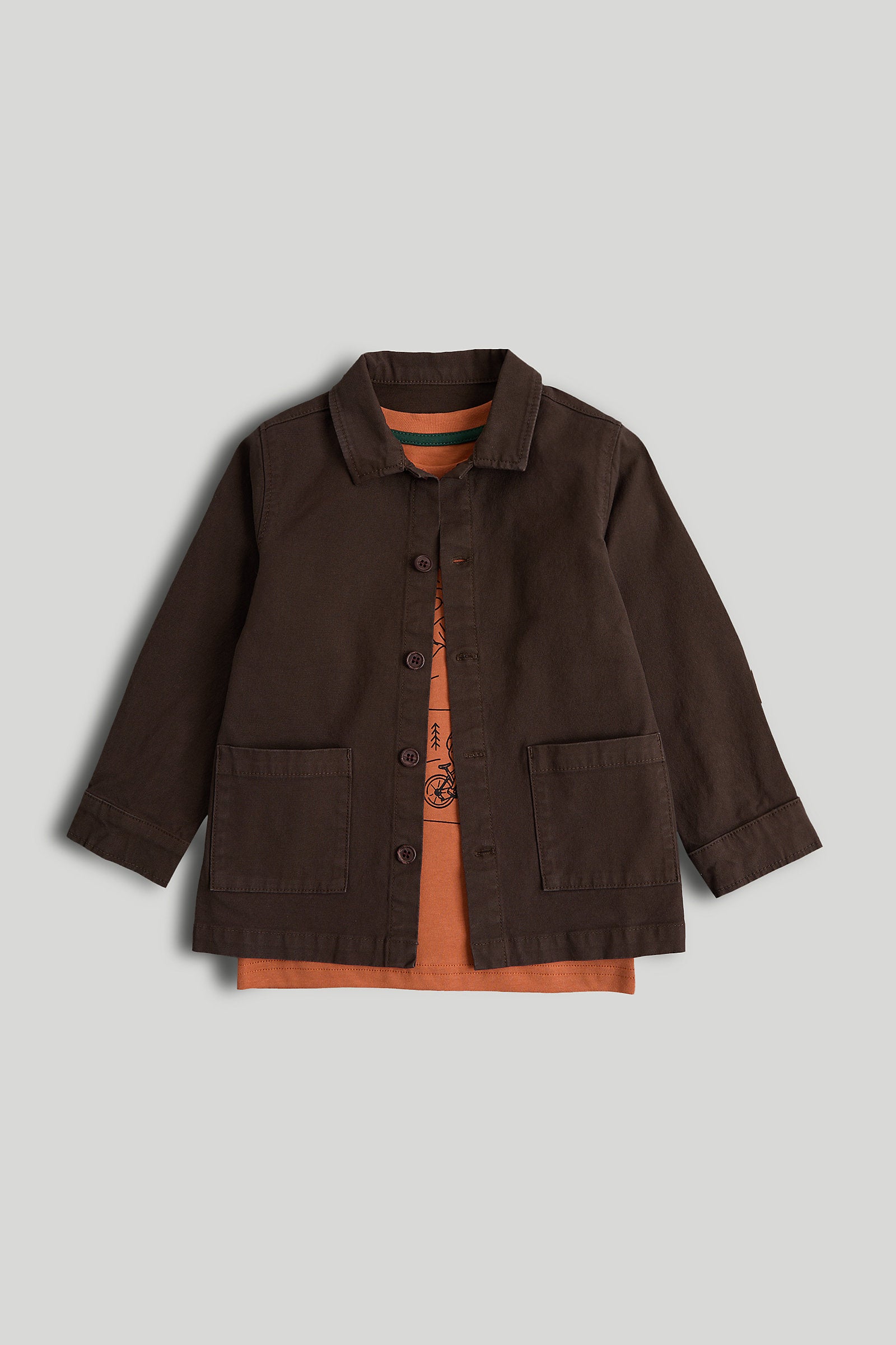 Mothercare Canvas Shirt and T-Shirt Set