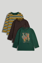 Load image into Gallery viewer, Mothercare 3 Pack Wanderer Long-Sleeved T-Shirt
