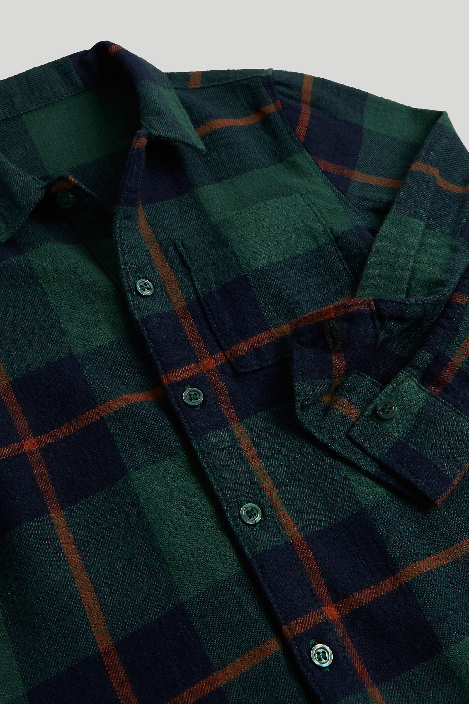 Mothercare Green Checked Shirt