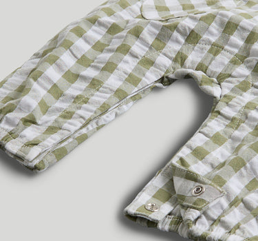 Mothercare Checked Dungarees and Bodysuit Outfit