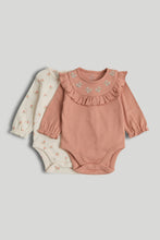 Load image into Gallery viewer, Mothercare 2 Pack Floral Bodysuits
