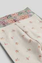 Load image into Gallery viewer, Mothercare 2 Pack Floral Ribbed Leggings
