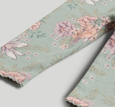 Mothercare 2 Pack Floral Ribbed Leggings