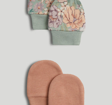 Mothercare 2 Pack Cotton Baby Mitts