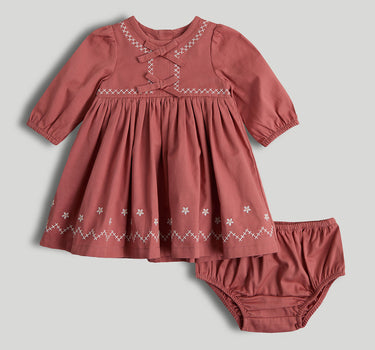 Mothercare Pink Dress and Knickers Outfit