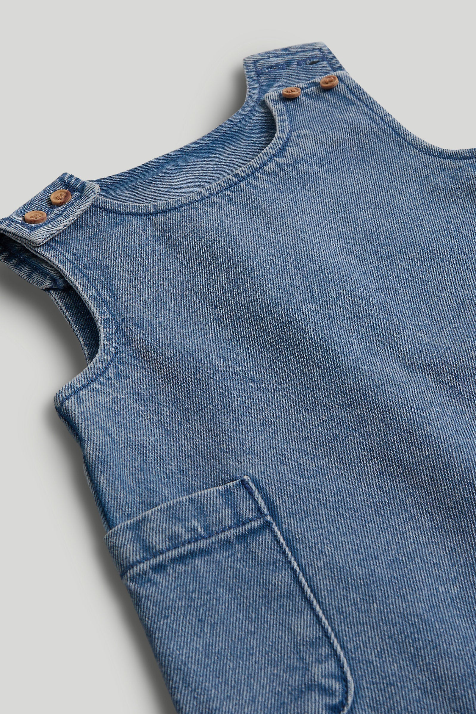Mothercare Denim Pinny Dress and T-Shirt Outfit