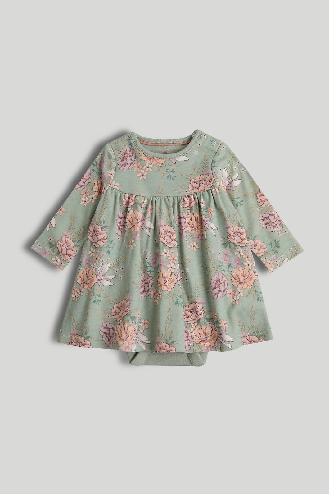 Mothercare Green Floral Romper Dress
