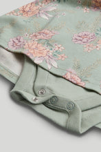 Load image into Gallery viewer, Mothercare Green Floral Romper Dress
