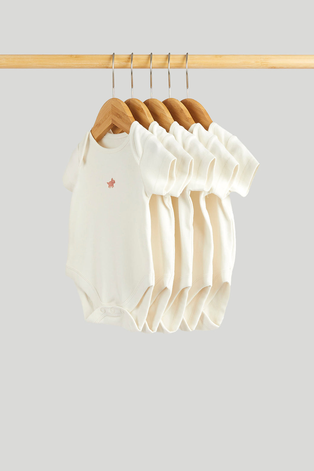 Mothercare 5 Pack Dinosaur Short-Sleeved Bodysuits