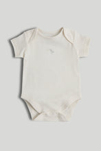 Load image into Gallery viewer, Mothercare 5 Pack Dinosaur Short-Sleeved Bodysuits
