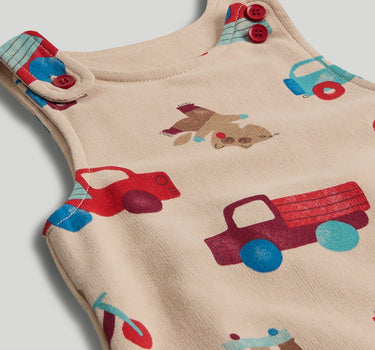 Mothercare Transport Dungarees and Bodysuit Outfit