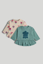 Load image into Gallery viewer, Mothercare 2 Pack Flower T-Shirt
