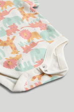 Load image into Gallery viewer, Mothercare 5 Pack Safari Short-Sleeved Bodysuits
