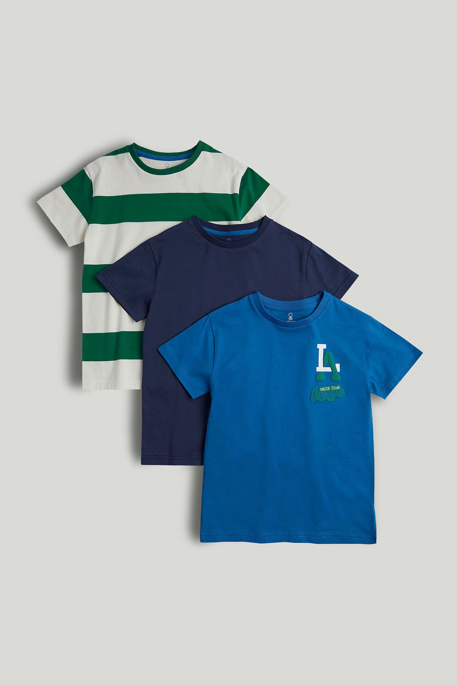 Mothercare 3 Pack Varsity T-Shirt