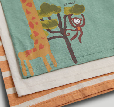Mothercare 3 Pack Jungle T-Shirt