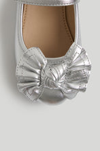 Load image into Gallery viewer, Mothercare Silver Ballerina Shoes
