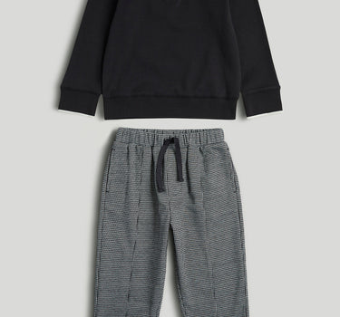 Mothercare Jacquard Trousers and Polo Shirt Outfit