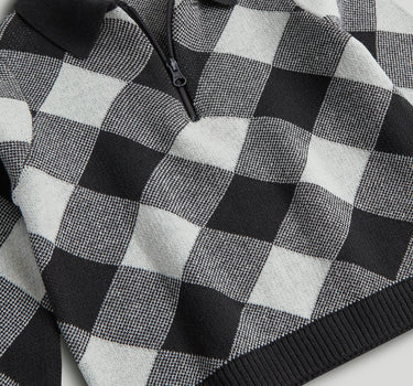 Mothercare Checked Knitted Polo Shirt