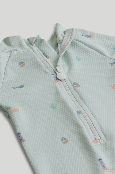 Mothercare Sunsafe UPF50+ Rash Suit and Keppi Hat
