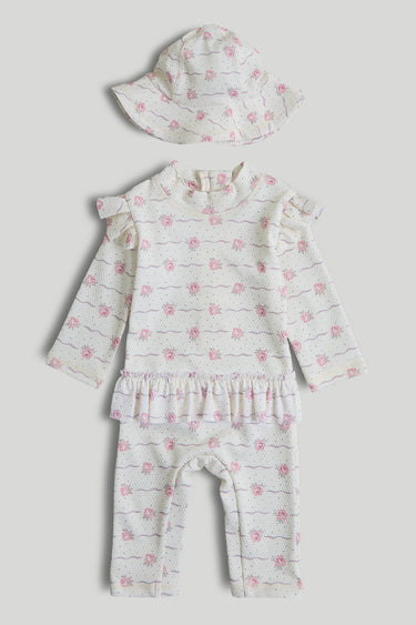 Mothercare Sunsafe Upf50+ Rash Suit and Keppi Hat