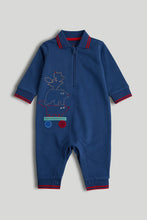 Load image into Gallery viewer, Mothercare Blue Polo All-in-One
