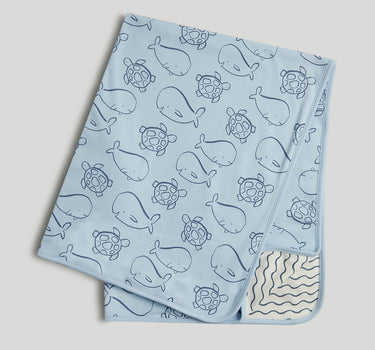 Mothercare My First Blue Cotton Shawl