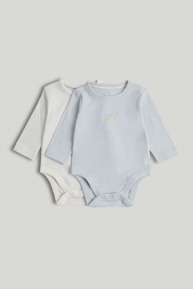 Mothercare 2 Pack My First Long-Sleeved Bodysuits