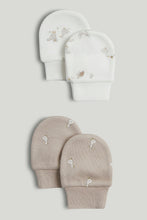 Load image into Gallery viewer, Mothercare 2 Pack My First Cotton Baby Mitts
