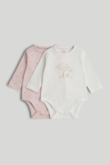 Mothercare 2 Pack My First Long-Sleeved Bodysuits