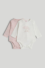 Load image into Gallery viewer, Mothercare 2 Pack My First Long-Sleeved Bodysuits
