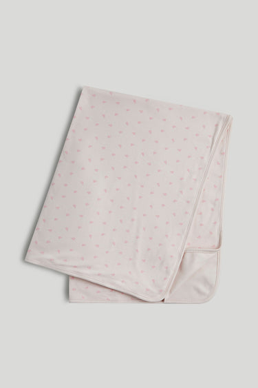 Mothercare My First Pink Flower Cotton Shawl