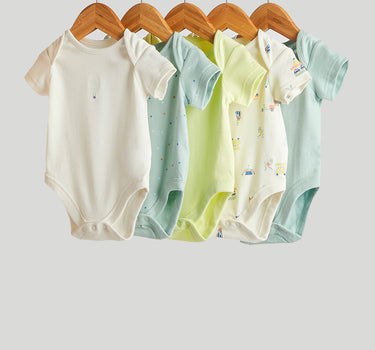 Mothercare 5 Pack Carnival Short-Sleeved Bodysuits