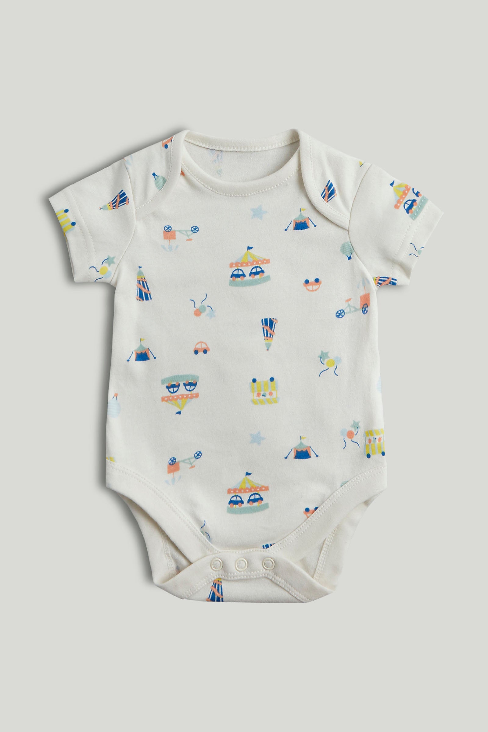 Mothercare 5 Pack Carnival Short-Sleeved Bodysuits