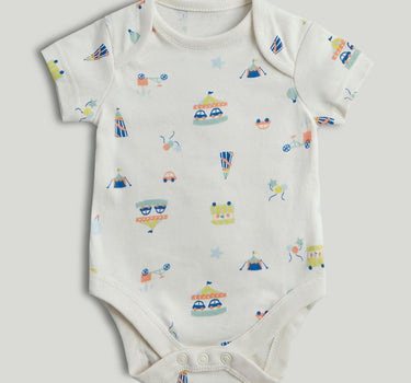 Mothercare 5 Pack Carnival Short-Sleeved Bodysuits